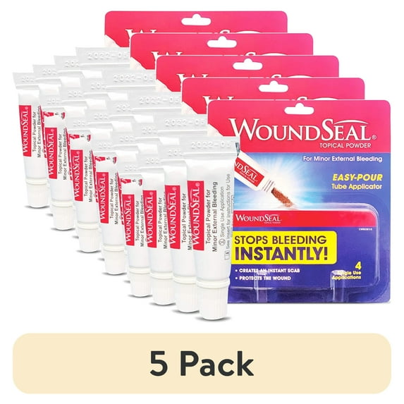 (5 pack) Biolife WoundSeal Topical Powder, 4 ea