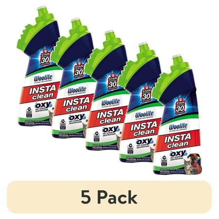 (5 pack) Bissell Woolite InstaClean Pet with Brush Head Cleaner, 1740