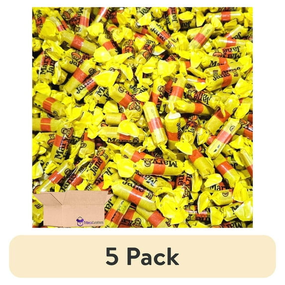 (5 pack) Bite Size Mary Jane Peanut Butter Candy 5 Pound Bulk Bag
