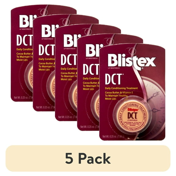 (5 pack) Blistex DCT Lip Treatment, 0.25 Oz