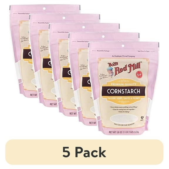 (5 pack) Bob's Red Mill - Cornstarch -18 Oz