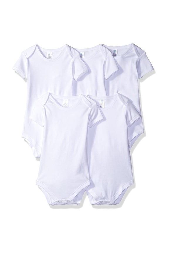 5 pack Bodysuit, White
