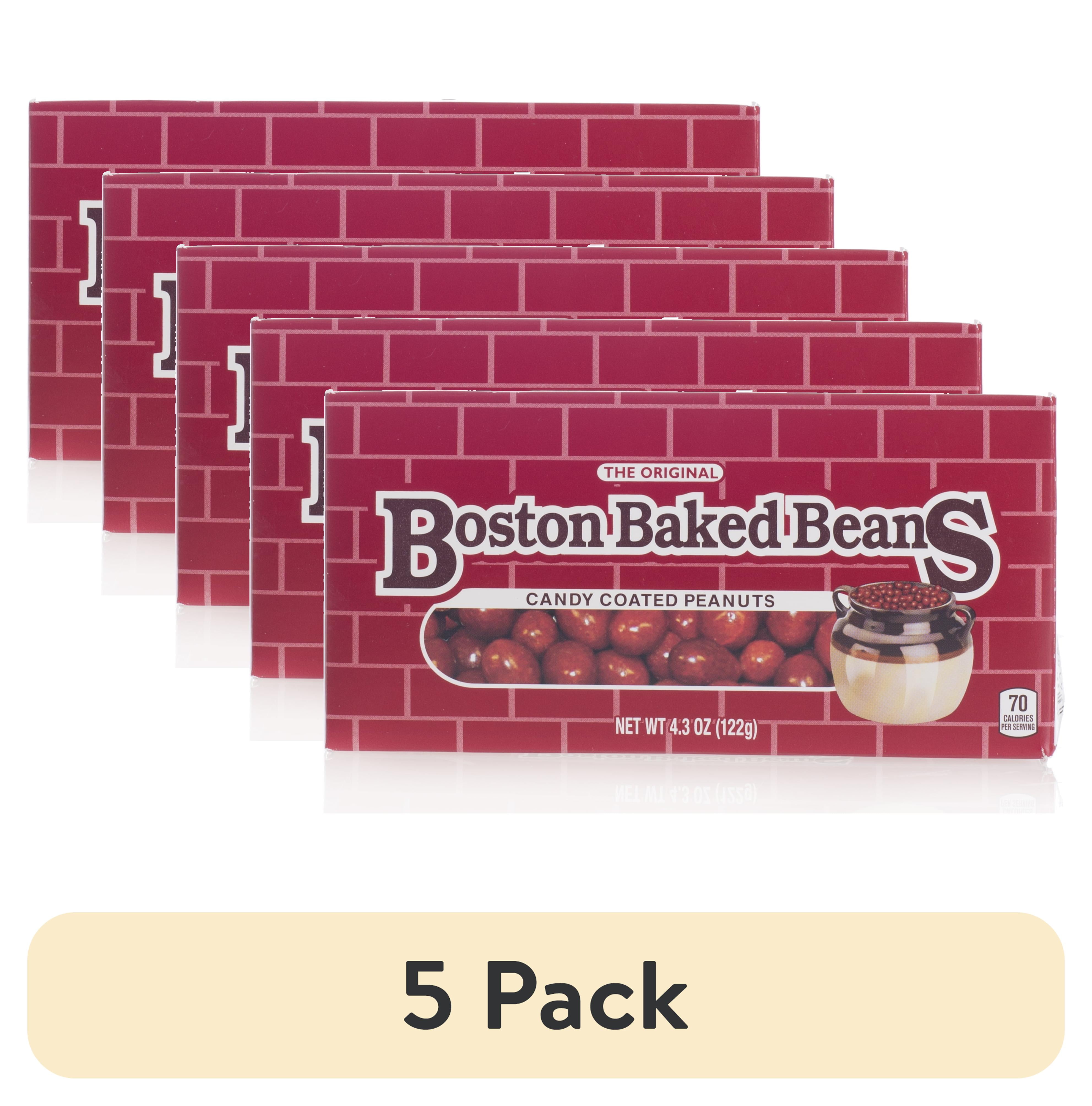 (5 pack) Boston Baked Beans, Original Candy-Coated Peanuts, 4.3 oz Box