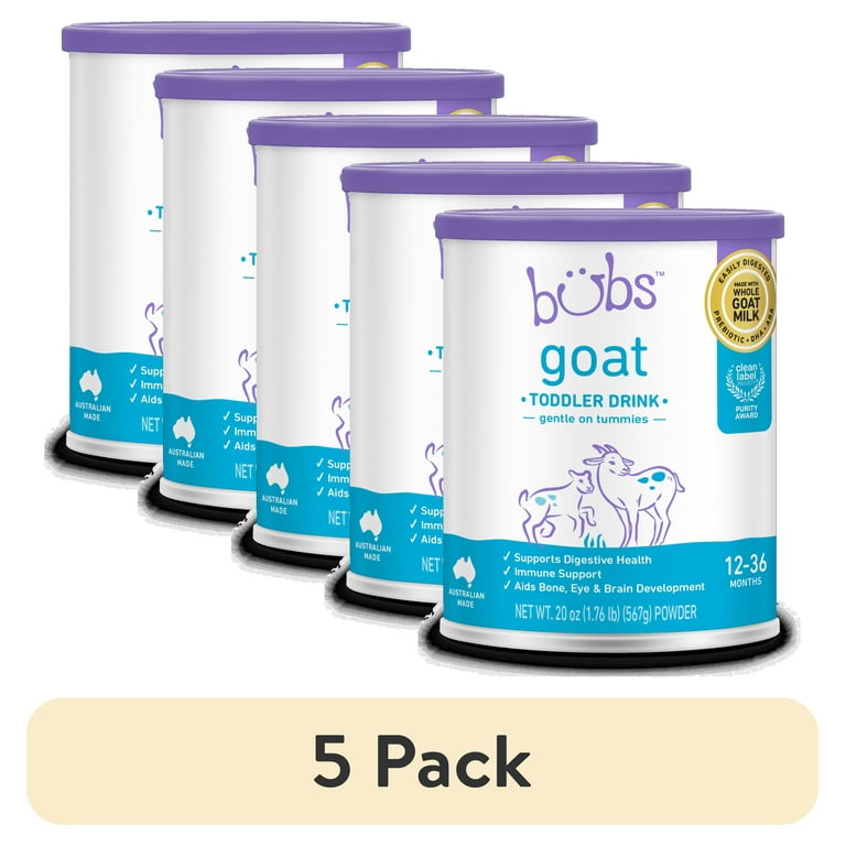 5 pack) Bubs Goat Milk Toddler Nutritional Drink (12-36