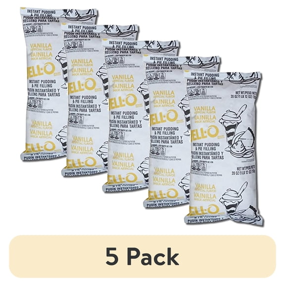 (5 pack) Bulk Instant Pudding and Pie Filling Value Packs | 28 Ounce | Pack Of 3 (Vanilla)