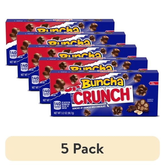 (5 pack) Buncha CRUNCH Box 3.7 oz