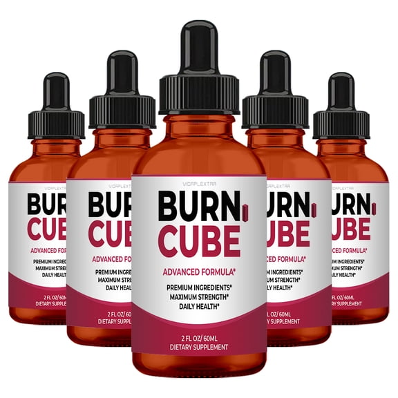 (5 pack) Burn Cube Drops - Burn Cube Liquid Supplement Drops