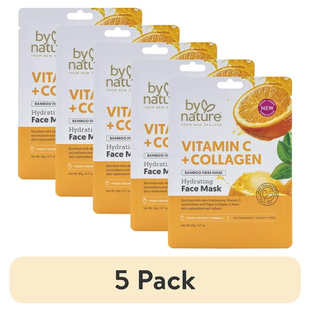(5 pack) By Nature Skincare from New Zealand Vitamin C and Collagen ...