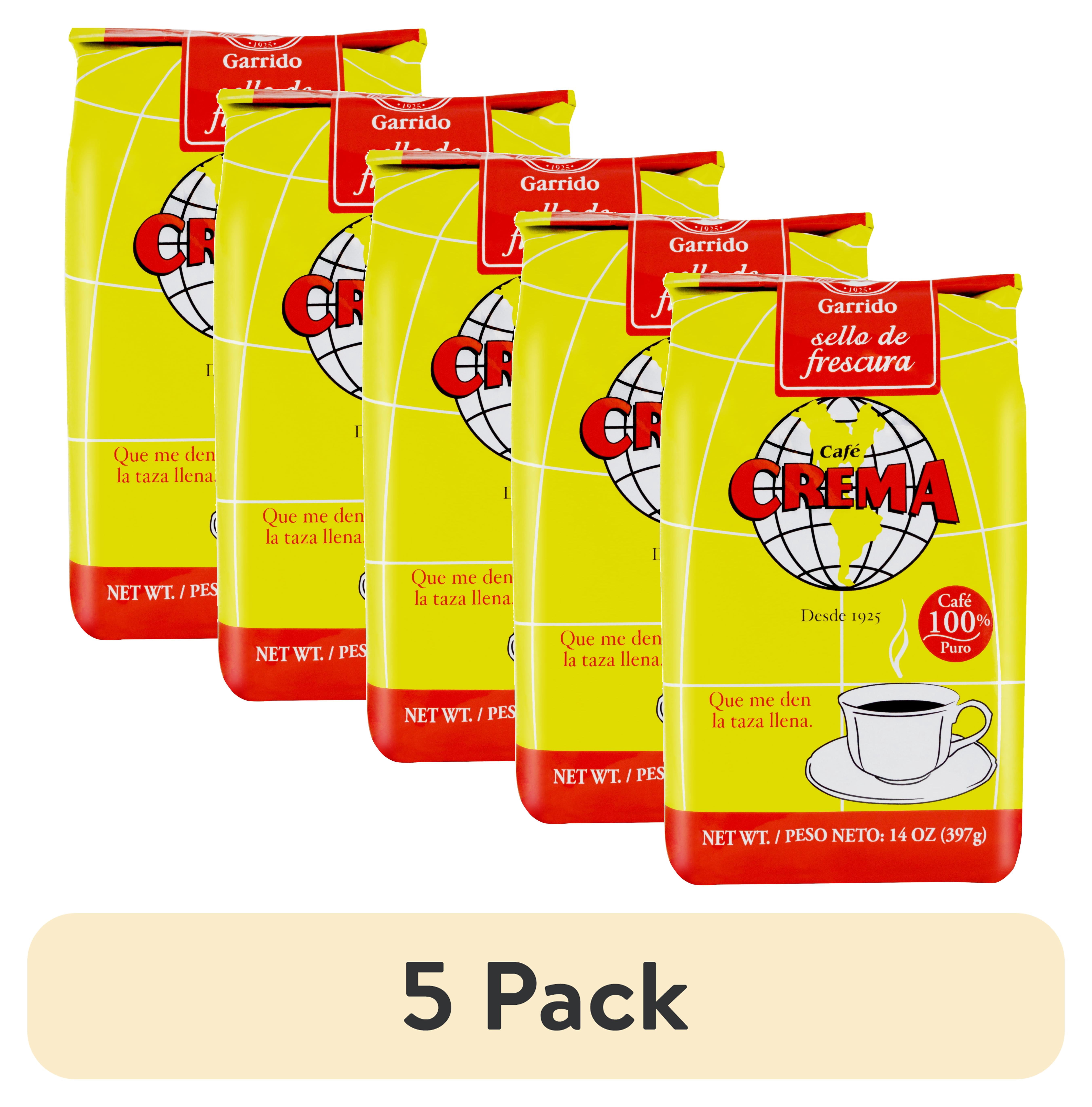 (5 pack) Cafe Crema Ground Coffee , 14 Ounces
