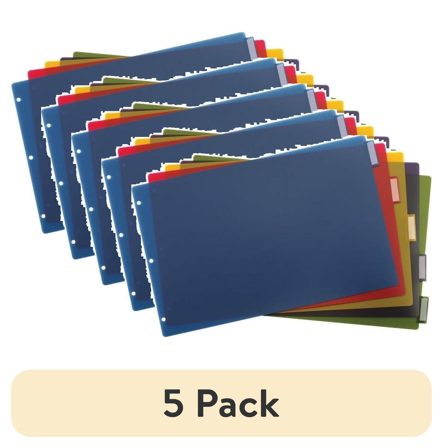 (5 pack) Cardinal 11x17 Poly Insertable Dividers 8 Tab(s) - 8 Tab(s ...