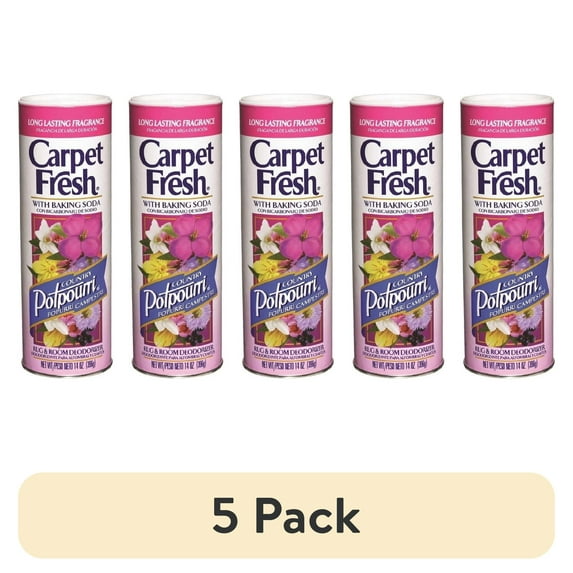 (5 pack) Carpet Fresh Rug Room Deodorizer Powder Country Potpourri with Baking Soda 14 oz, 2-Pack