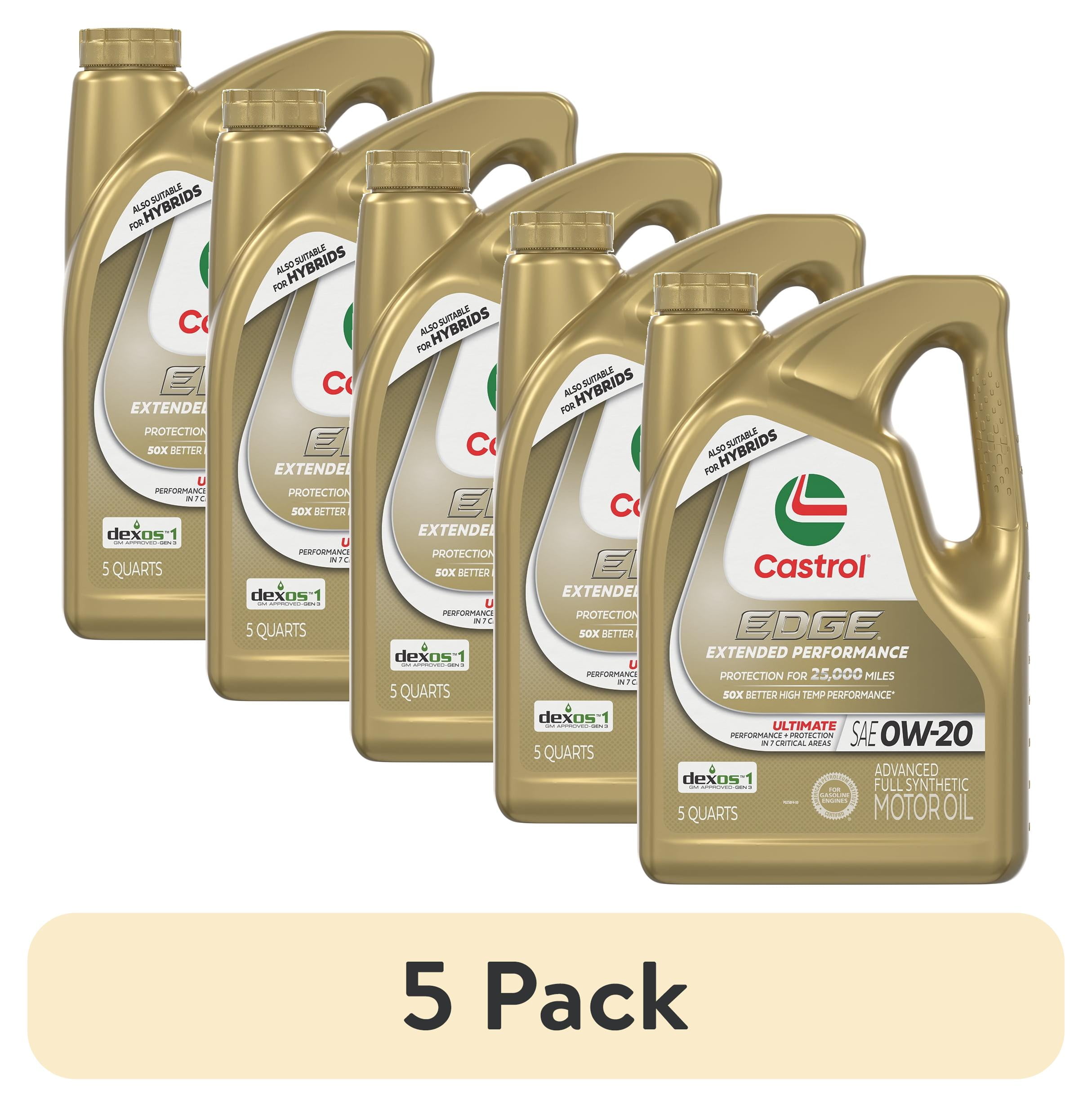 4 pack) Castrol EDGE Extended Performance 0W-20 Advanced Full