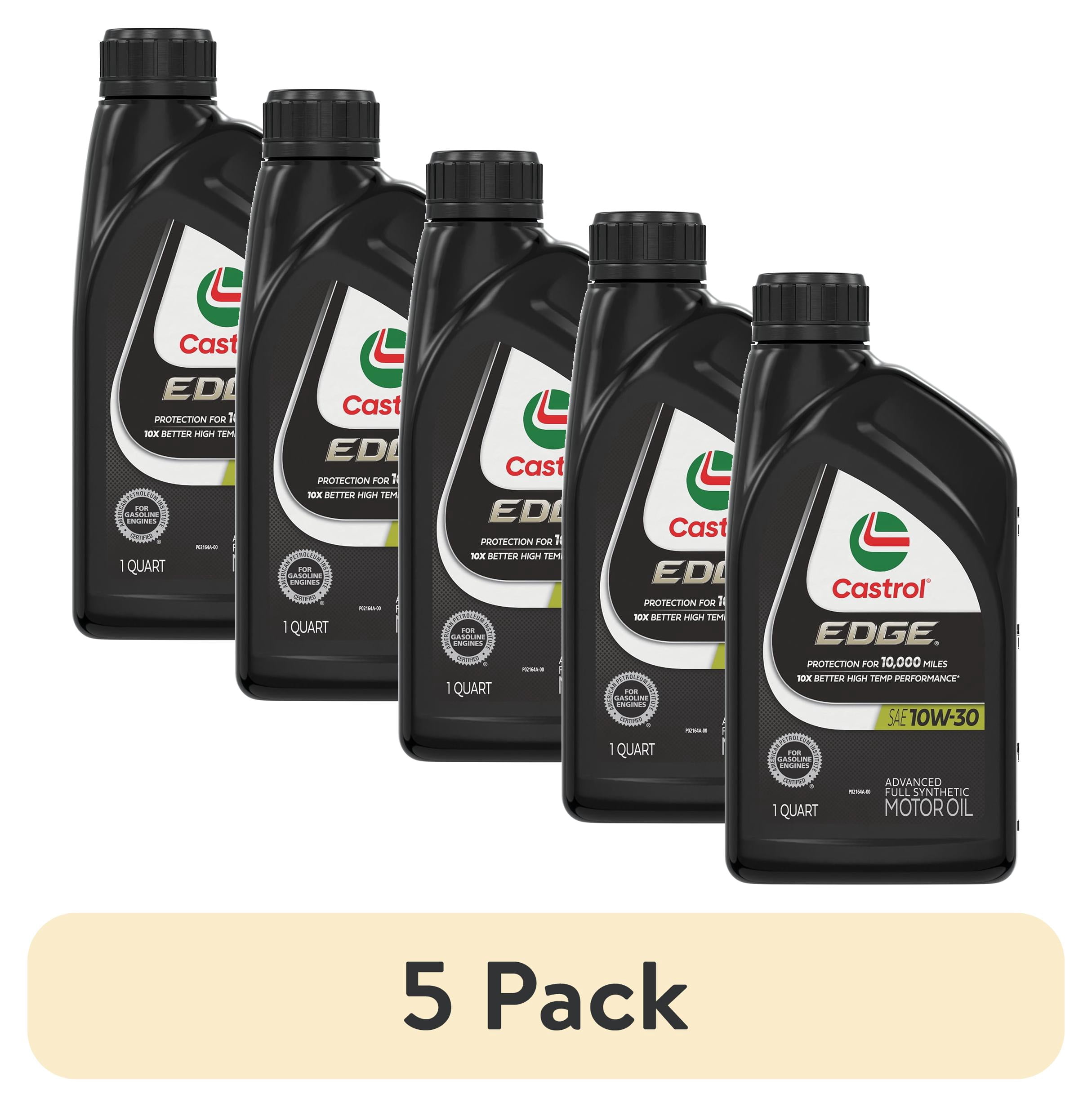 (5 pack) Castrol Edge 10W-30 Advanced Full Synthetic Motor Oil, 1 Quart
