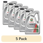 5 pack Castrol GTX Full Synthetic 5W-20 Motor Oil, 5 Quarts