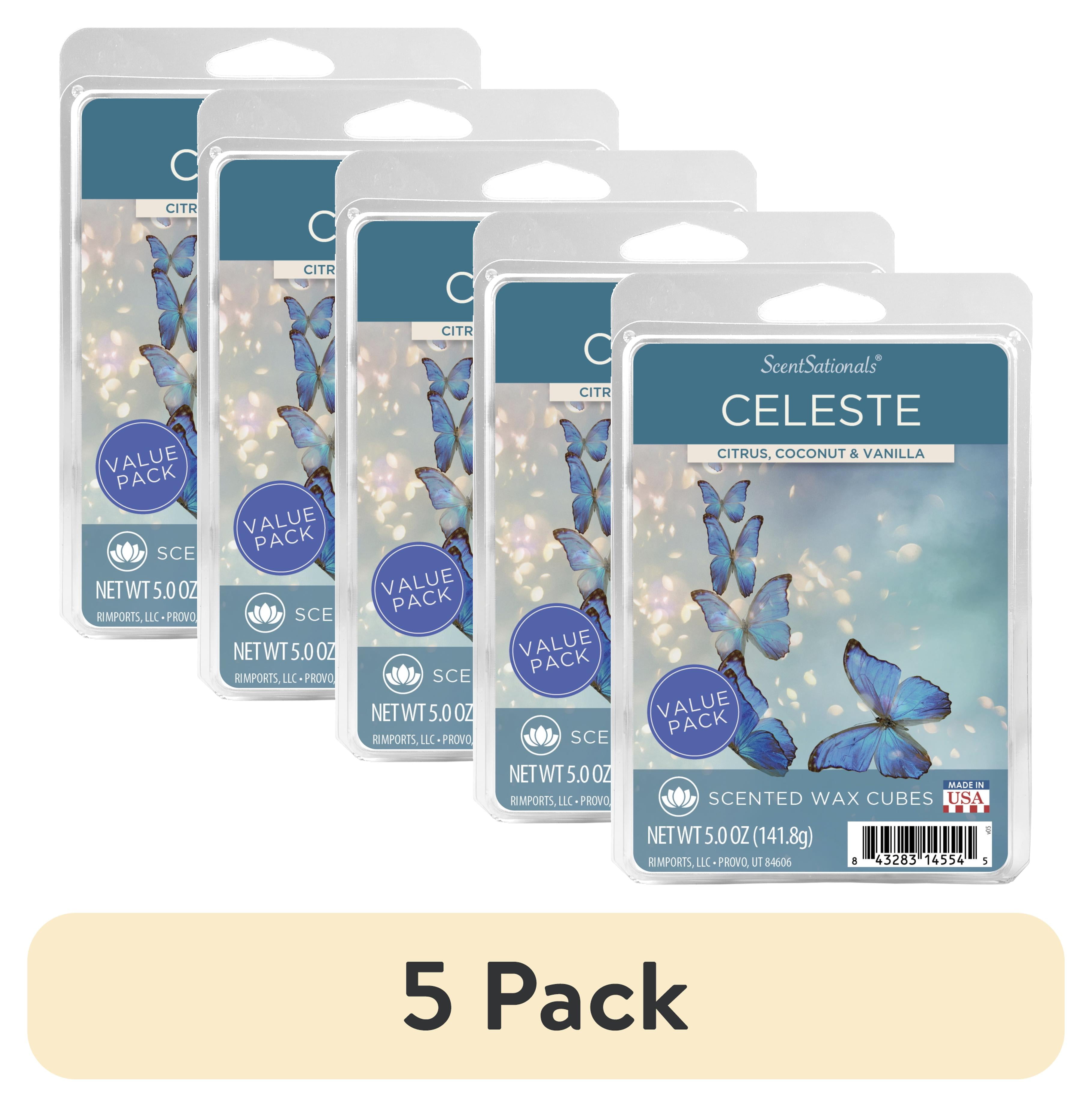 (5 pack) Celeste Scented Wax Melts, ScentSationals, 5 oz