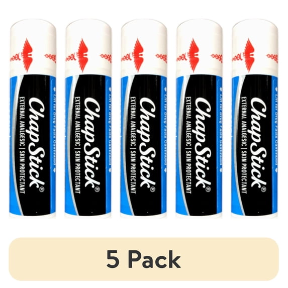 (5 pack) Chapstick Medicated Lip Balm Stick 0.15 Oz.
