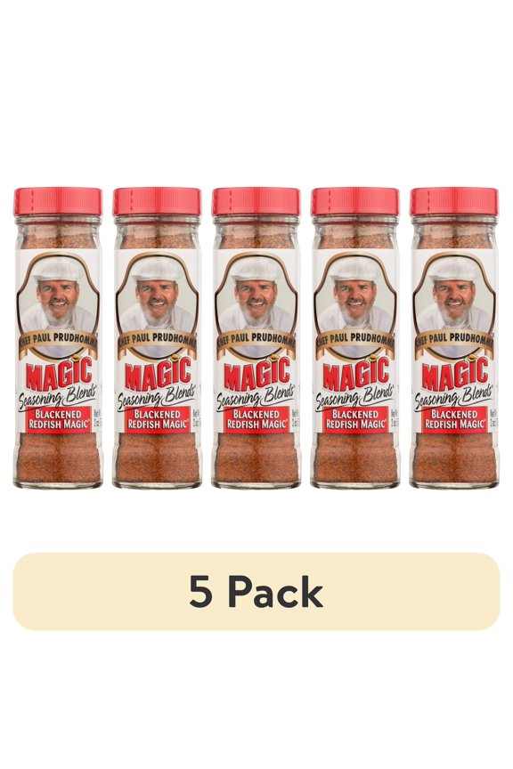 (5 pack) Chef Paul Prudhomme Blackened Redfish Magic Blend, 2 Oz