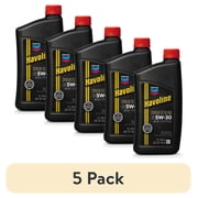 5 pack Chevron Havoline 5W-30 Synthetic Blend Motor Oil, 1 Quart