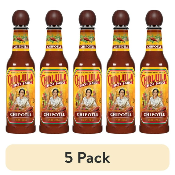 (5 pack) Cholula Chipotle Hot Sauce, 5.0 fl oz Bottle