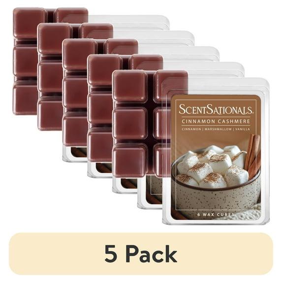 (5 pack) ScentSationals Cinnamon Cashmere Scented Wax Melts, 2.5 oz