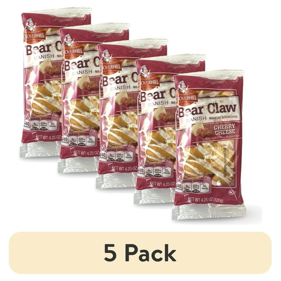 (5 pack) Cloverhill Cherry & Cheese Danish, 4.25 oz. ea. | 16 ct.