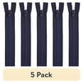 thumbnail image 1 of (5 pack) Coats & Clark 18" Polyester All Purpose Zipper, Navy, 1 of 4