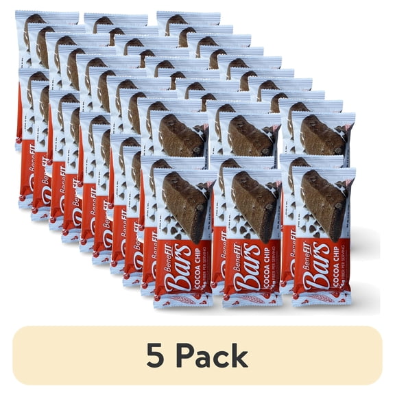(5 pack) Cocoa Chip BeneFit Bars by Readi-Bake   2.5 Ounce | Value Pack of 12
