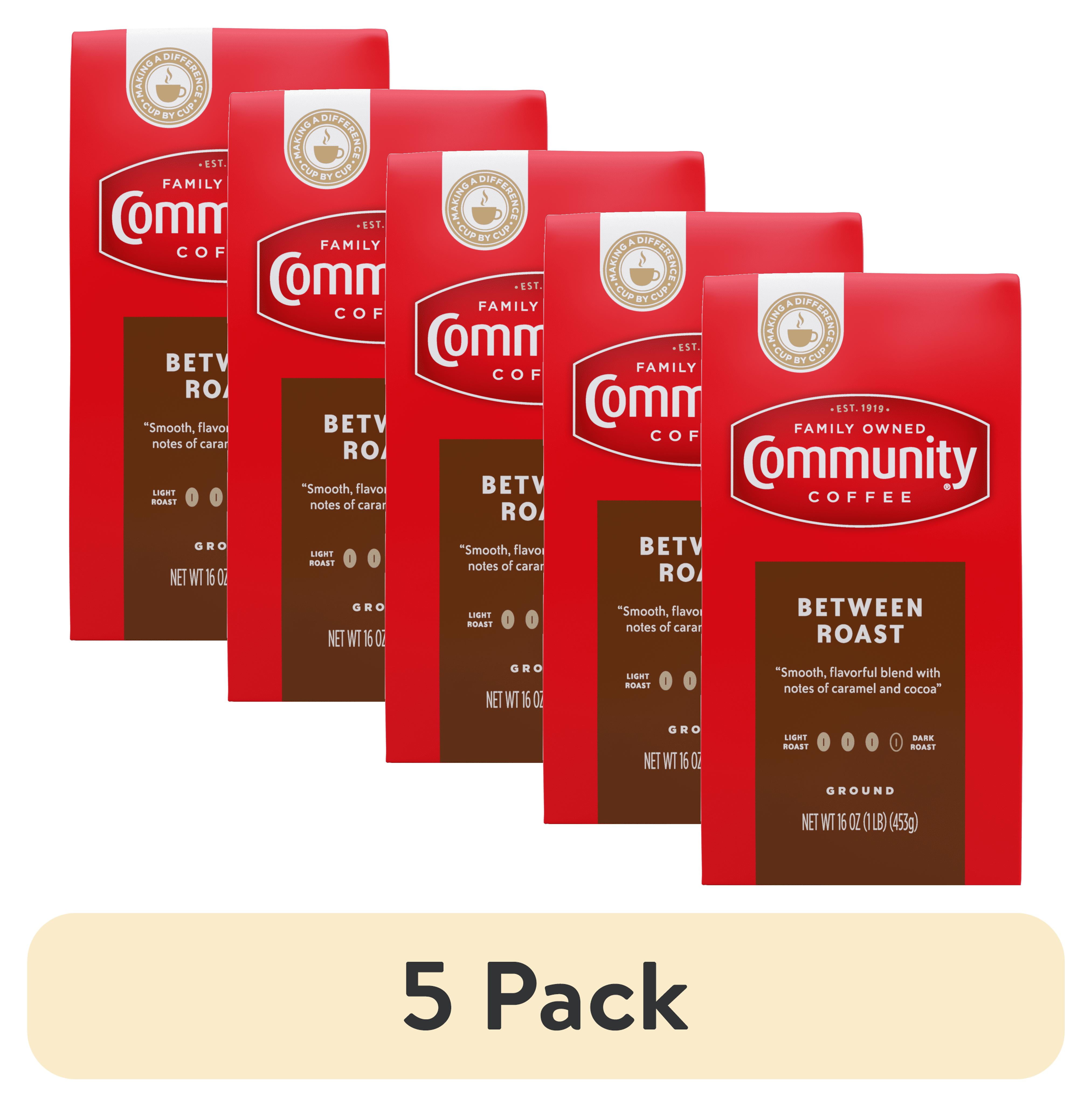 (5 pack) Community® Coffee Café Special (Between Roast) Ground Coffee 16 oz Vacuum Sealed Firm Pack