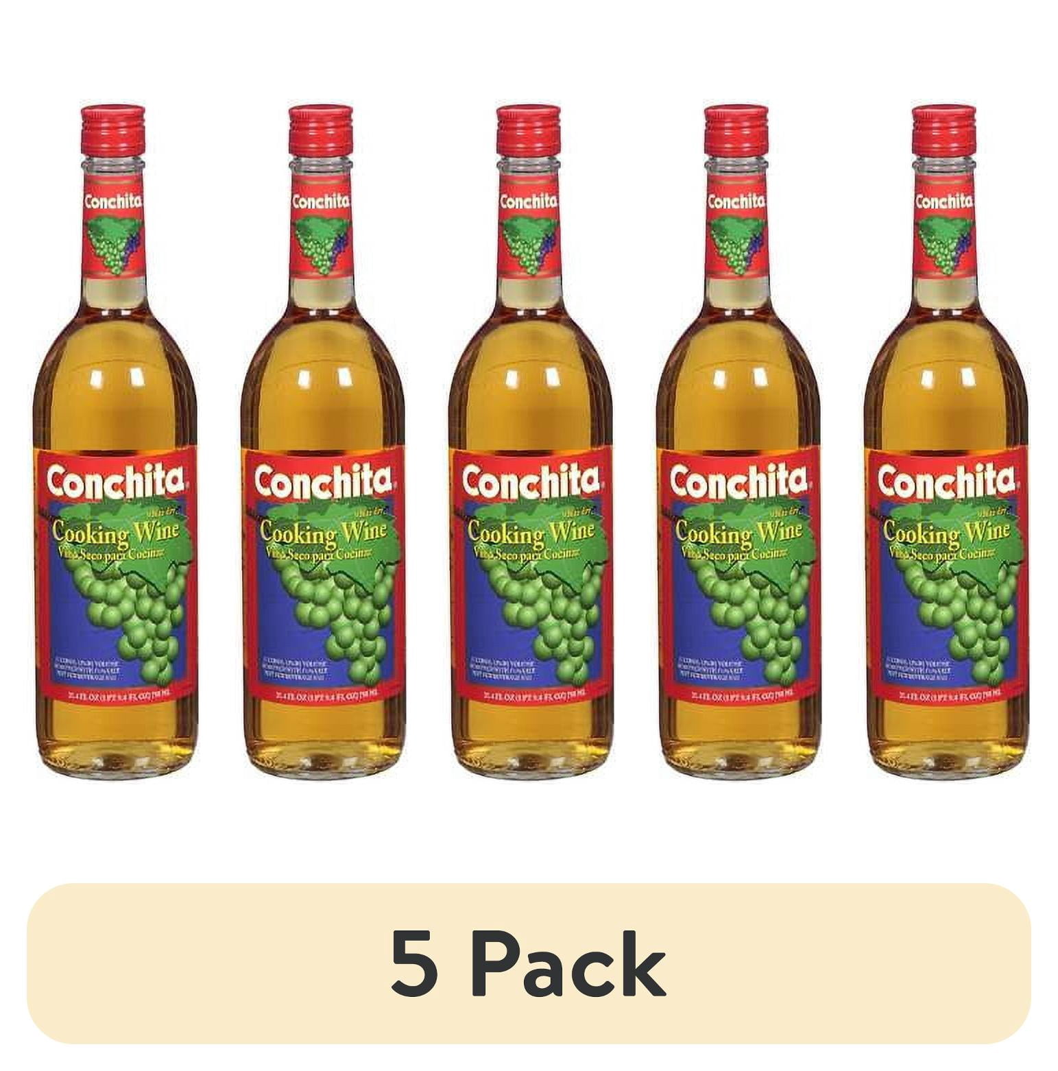 (5 pack) Conchita White Cooking Wine, 25.4 fl oz