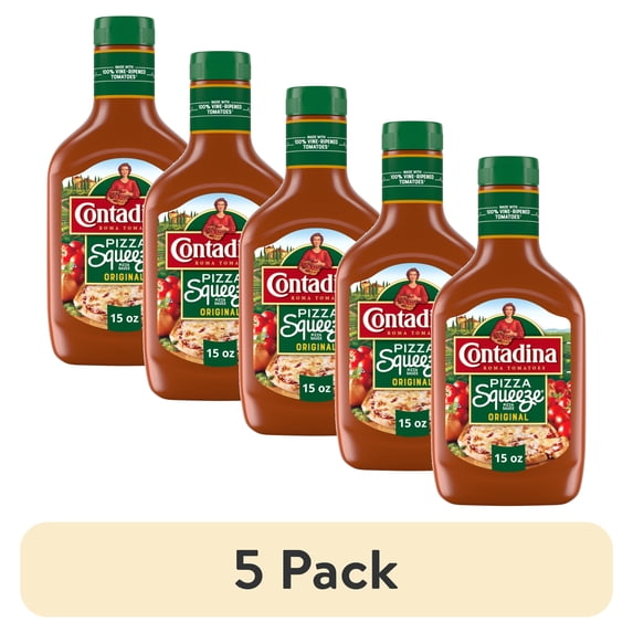 (5 pack) Contadina Pizza Sauce, 15 oz Squeeze Bottle