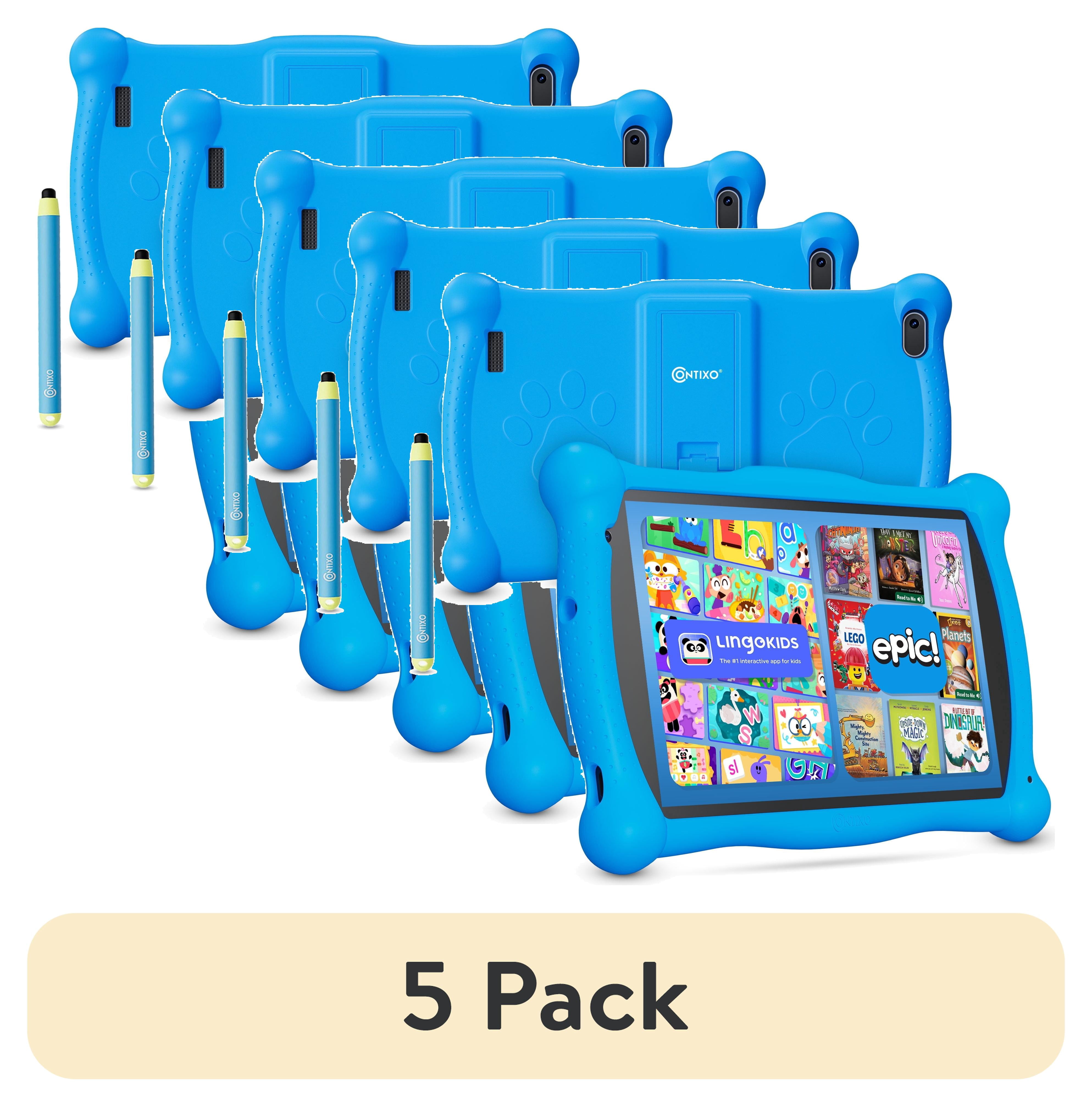 (5 pack) Contixo 7-Inch Kids Tablets, Educational Android Tablet with ...