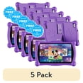 thumbnail image 1 of (5 pack) Contixo 7" Kids Tablet, Educational Android Tablet for Kids 3-12, 32GB, Parental Controls, Kid-Proof Case with Kickstand – Purple, 1 of 10