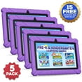 thumbnail image 1 of (5 pack) Contixo 7" Kids Tablet 2025 Model with Epic! & Lingokids, Educational Android Tablet for Kids 3-12, 32GB, Parental Controls, Kid-Proof Case – Purple, 1 of 8