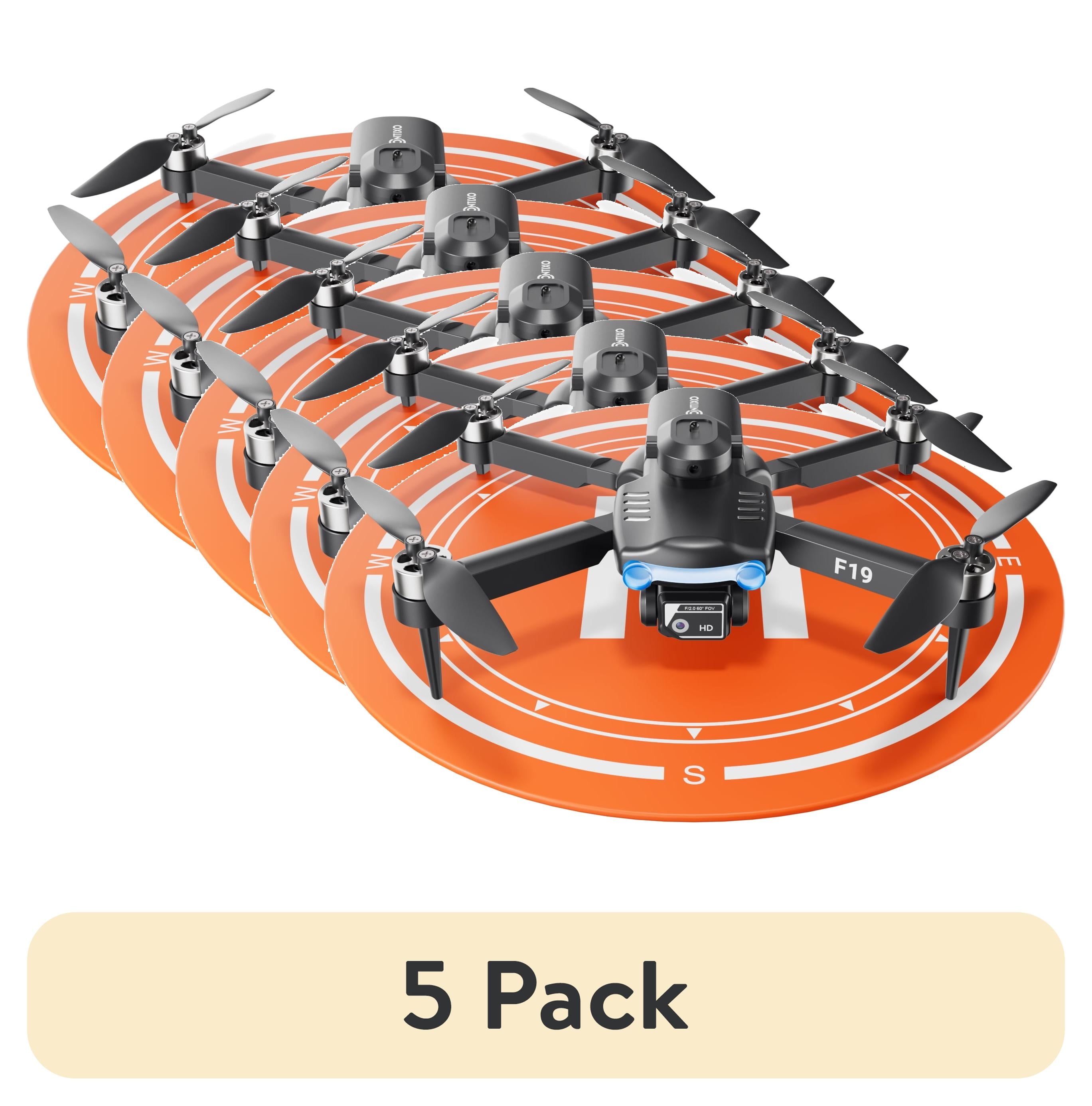 5 pack) Contixo F19 Foldable Mini Drone w/1080P Camera, Obstacle