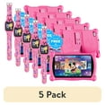 thumbnail image 1 of (5 pack) Contixo Kids Tablet & Smart Watch Bundle - 7" Android Tablet, 50+ Disney eBooks 2GB RAM, 32GB, Bluetooth, Stylus & Watch, Parental Controls, Case, Pink, 1 of 9