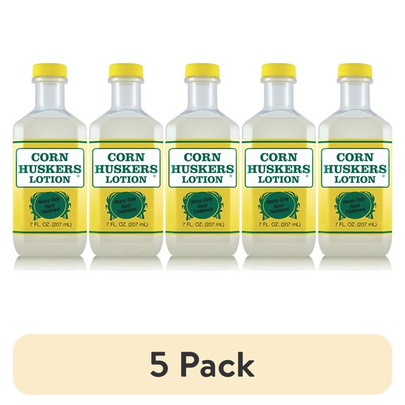 (5 pack) Corn Huskers Lotion Heavy Duty Hand Treatment Oil-Free, 7 Oz