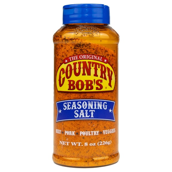 (5 pack) Country Bob's Seasoning Salt for Barbecue & Seasoning, 8oz