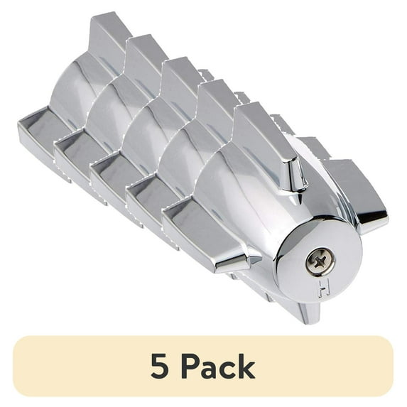 (5 pack) DANCO Easy-to-Install Pair of Faucet Handles for Central Brass, Chrome, 2-3/4-Inch x 2-3/8-Inch, 1-Pair 88264