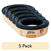 (5 pack) Diaper Genie Refill, Clean Laundry Scent, Max Odor Lock, 6.4m (21 ft), Holds Up to 270 Newborn Diapers