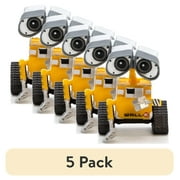 5 pack Disney Pixar Collectible Child WALL-E Action Figure, Plastic Brown, 2.00 x 3.00