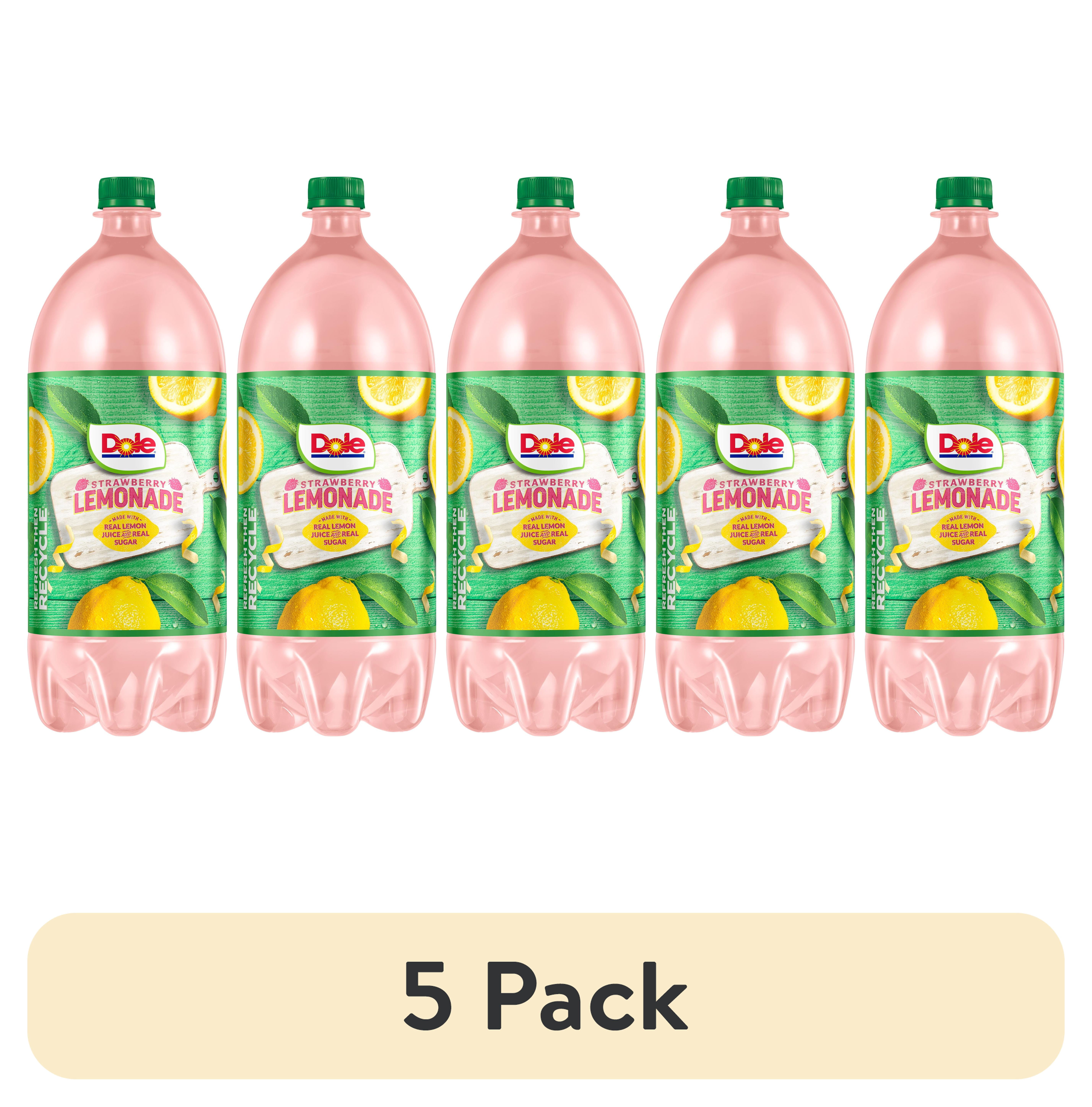 (5 pack) Dole Strawberry Lemonade, 2 Liter Bottle