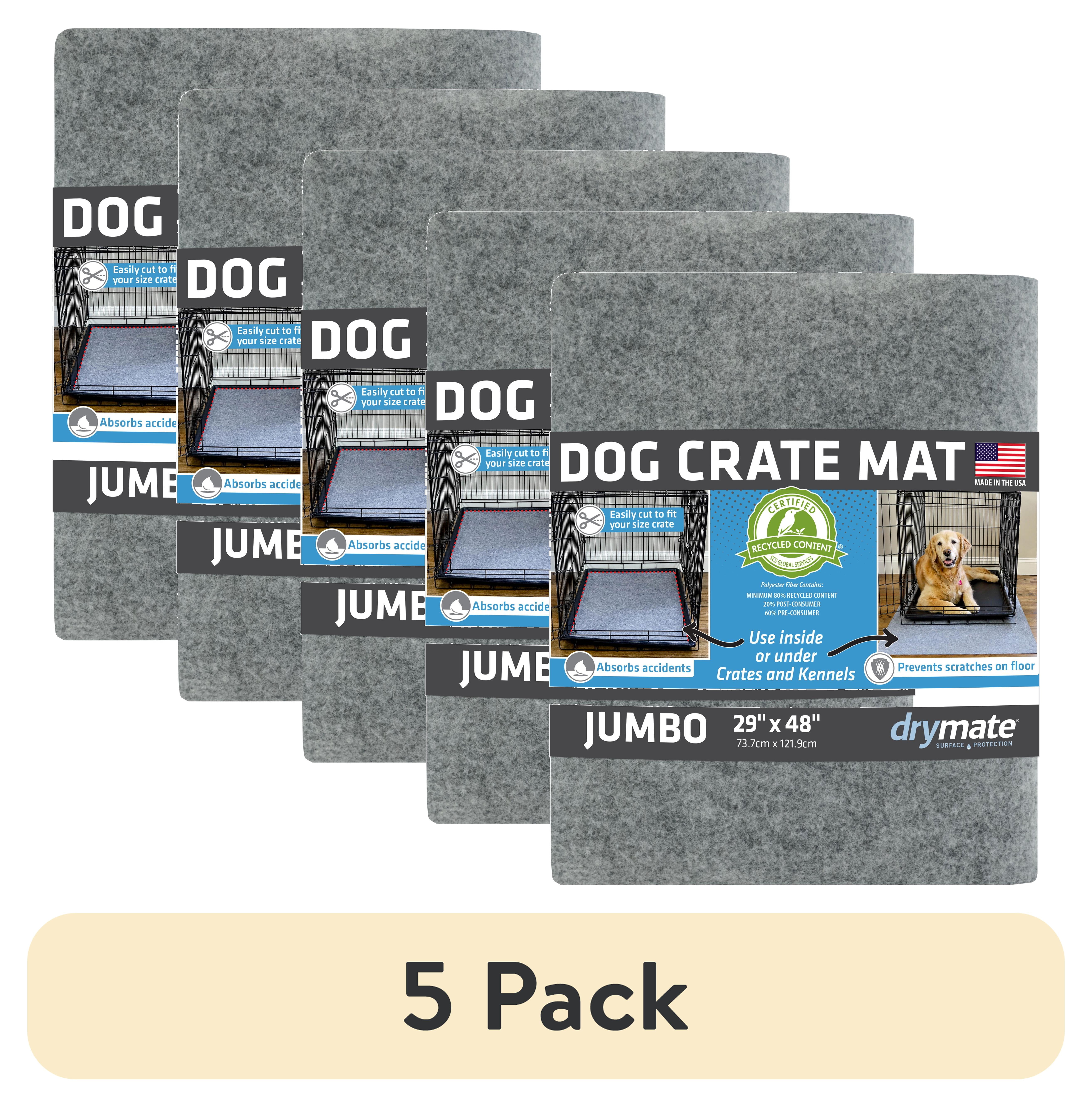 Jumbo Light Grey Dog Crate and Kennel Mat 29"x48"