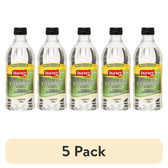 (5 pack) Durkee Coconut Flavor, 16 Ounce