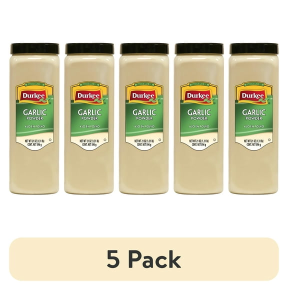 (5 pack) Durkee Garlic Powder, 21 oz (One Bottle)