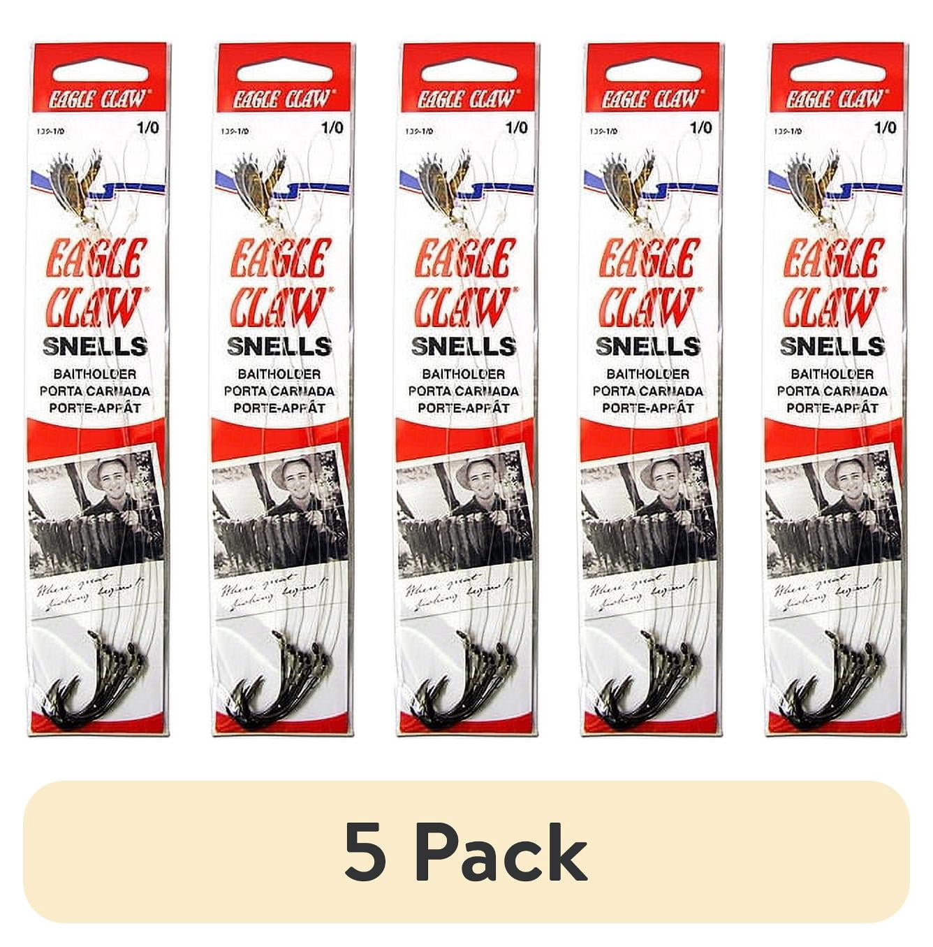 (5 pack) Eagle Claw Baitholder Fishing Hook
