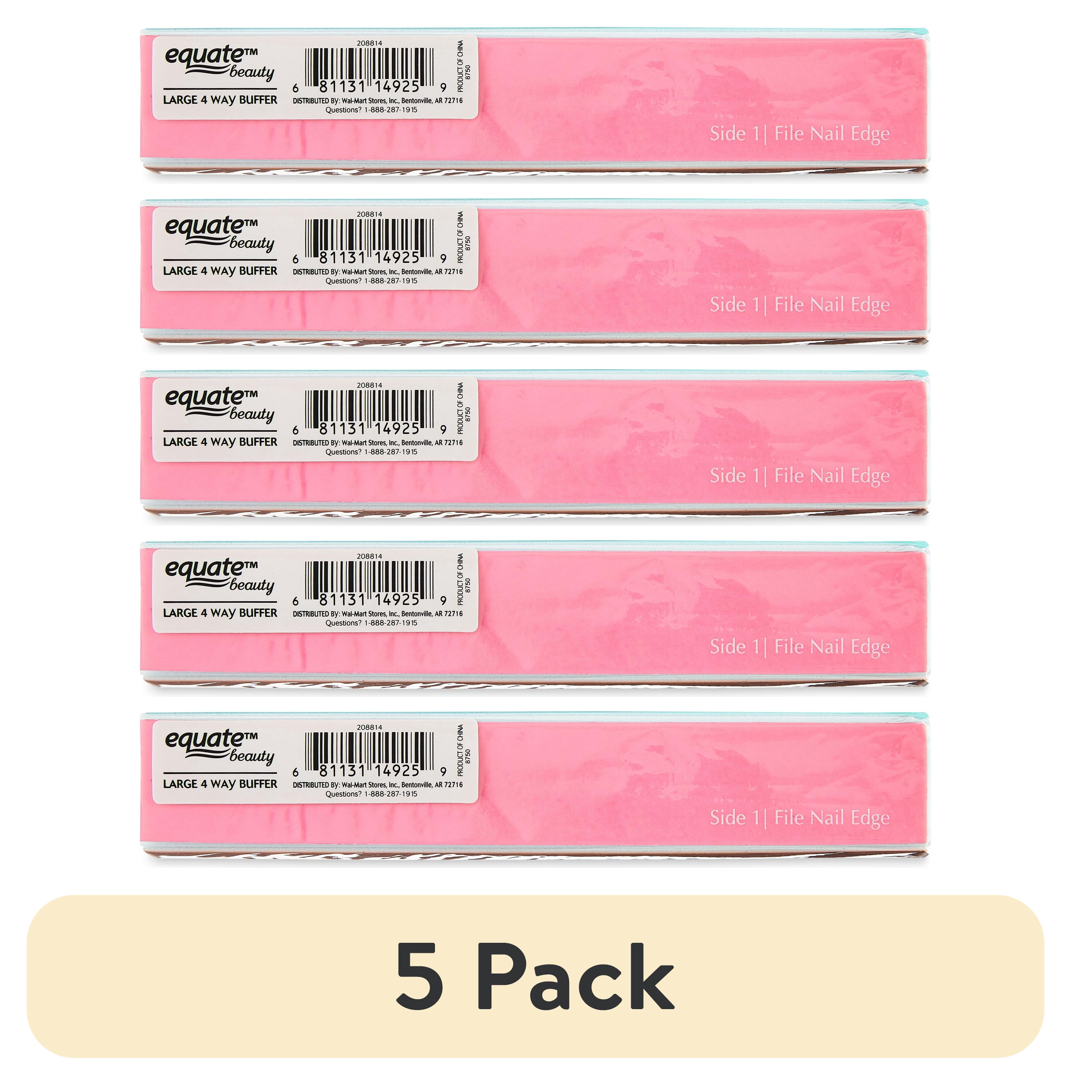 (5 pack) (5 pack) Equate Large 4-Way Nail Buffer, 1 Count