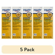 (5 pack) Equate Maximum Strength Antibiotic & Pain Relief First Aid Ointment, 1 oz, Compare to Neosporin® + Pain Relief Active Ingredients
