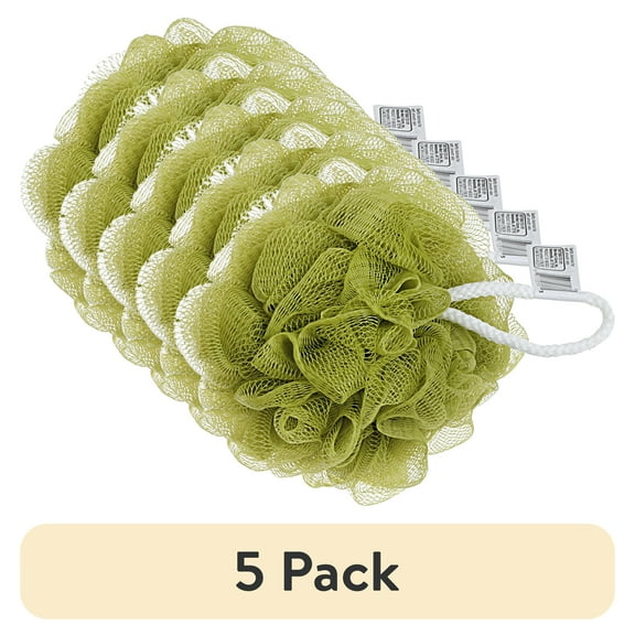 (5 pack) Equate Women's Body Sponge, Color May Vary