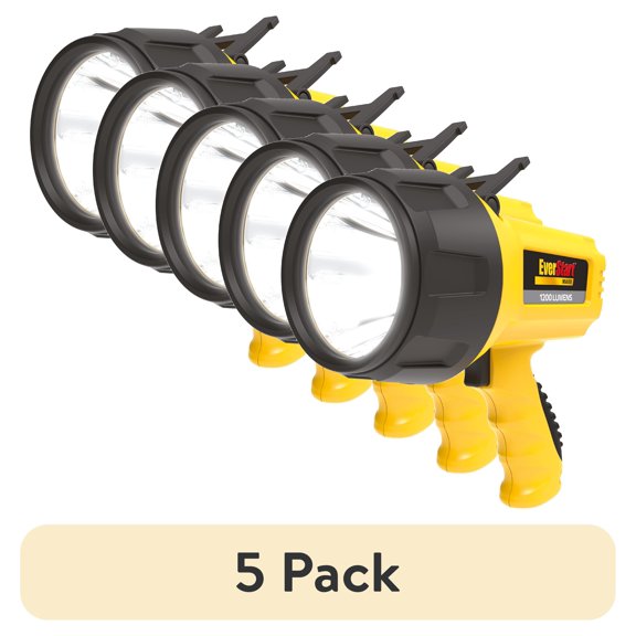 (5 pack) EverStart Maxx SL5HE 1200 Lumen LED Rechargeable Spotlight