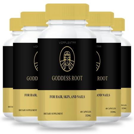 (5 pack) Goddess Root Capsules - Goddess Root Hair Skin & Nails Capsules